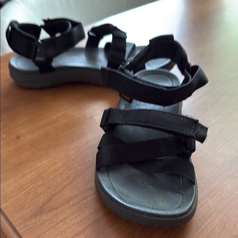 TEVA Black Strappy Sandals - Picture 3 of 5